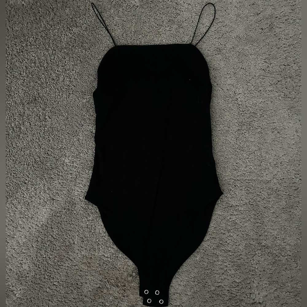 Black tank top bodysuit